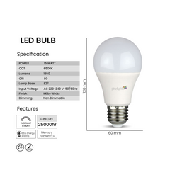 Pixelights LED Bulb 15W E27 - Daylight - Slide 2