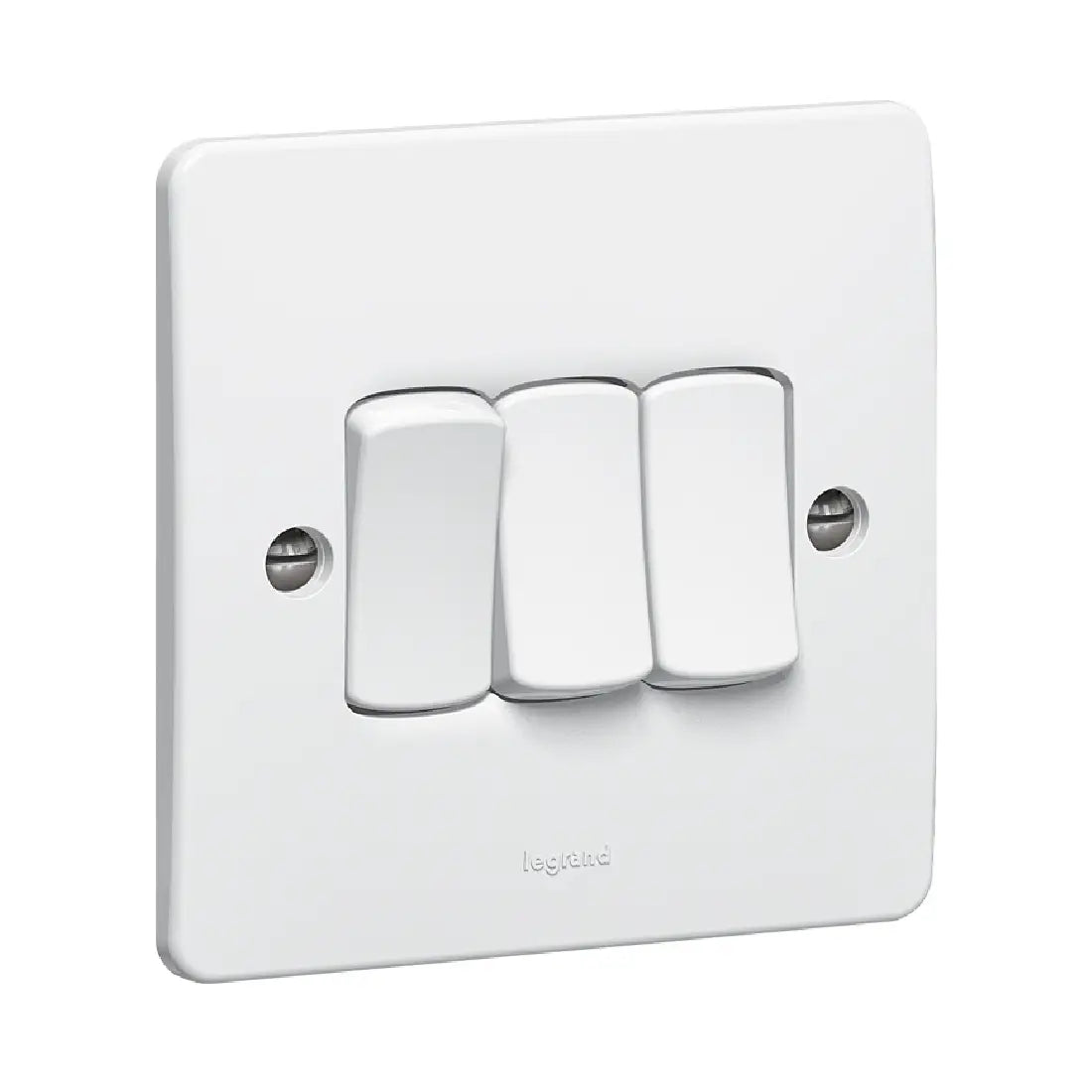Legrand Synergy White 3 Gang 2 Way Single Pole Switch 10AX 250V 730003