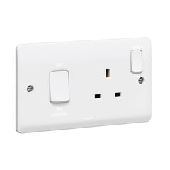 Legrand Synergy White Cooker Control Unit and Double Pole Switched Socket with Indicators 730029 - Slide 1