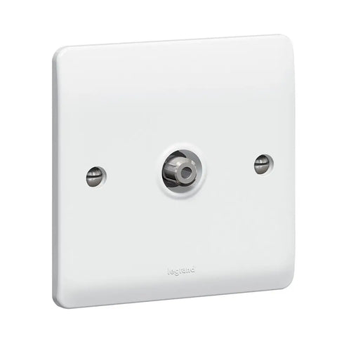 Legrand Synergy White SAT Socket Single F Type 730041