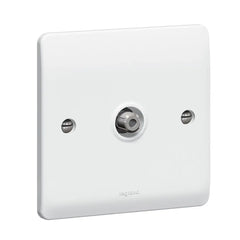 Legrand Synergy White SAT Socket Single F Type 730041 - Slide 1