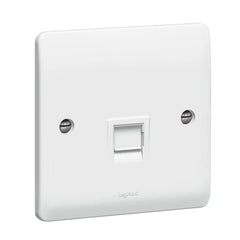 Legrand Synergy White Telephone Socket RJ11/RJ12 Single 730054 - Slide 1
