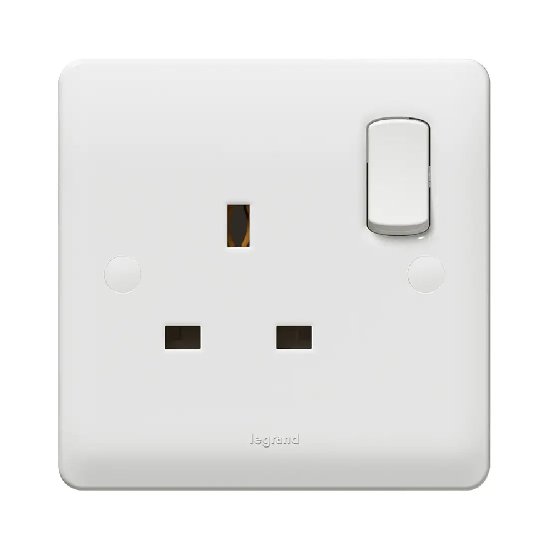 Legrand Synergy White 1 Gang 13A Double Pole Switched Socket Outlet 730060