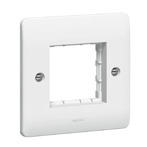 Legrand Synergy White 1 Gang 2 Mosaic Module Carrier Plate 730092