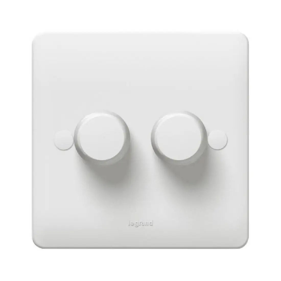 Legrand Synergy White 2 Gang 2 Way Rotary Dimmer 400W 100/240V 50/60Hz 730157