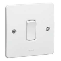 Legrand Synergy White 1 Gang 1 Way Single Pole Switch 20AX 250V 730130 - Slide 1