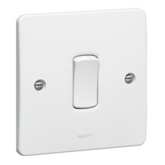 Legrand Synergy White 1 Gang 2 Way Single Pole Switch 20AX 250V 730131 - Slide 1