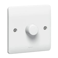 Legrand Synergy White 1 Gang 2 Way Rotary Dimmer 1000W 100/240V 50/60Hz 730150 - Slide 1