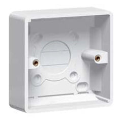 Legrand Synergy White 1 Gang Surface Mounting Box Plastic 35mm 736406 - Slide 1