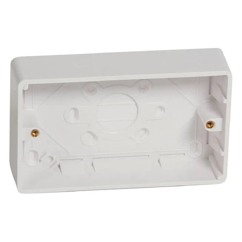 Legrand Synergy White 2 Gang Surface Mounting Box Plastic 35mm 736410