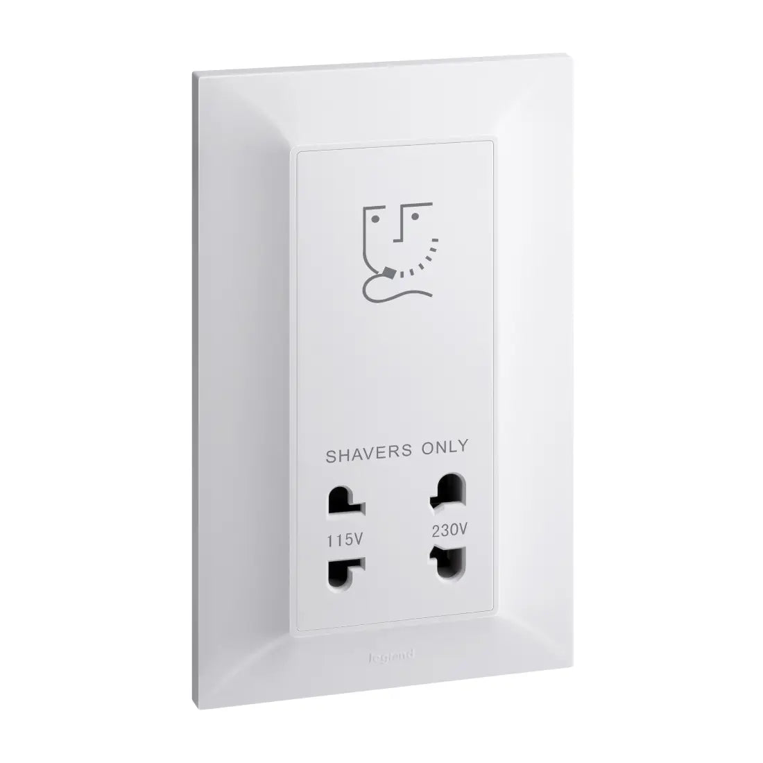 Legrand Belanko S 2 Gang Vertical Shaver Socket 240/115V