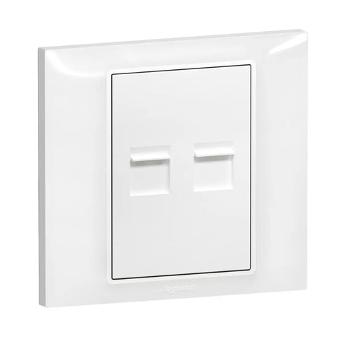 Legrand Belanko S 1 Gang Euro Face Plate Double Keystone Adaptor