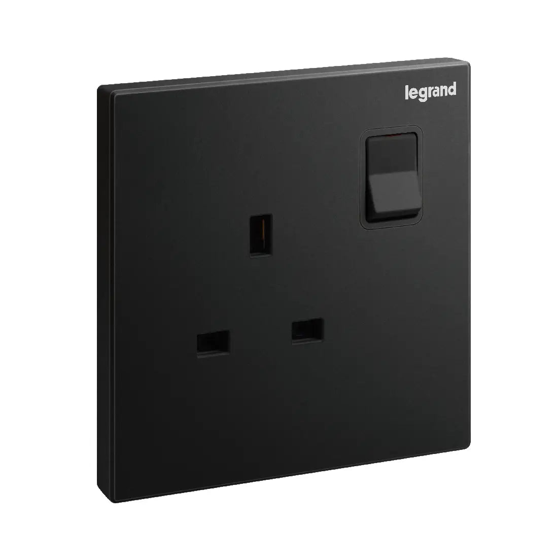 Legrand Galion 1 Gang 13A British Standard Switched Single Pole Socket Outlet with Power Indicator 282480