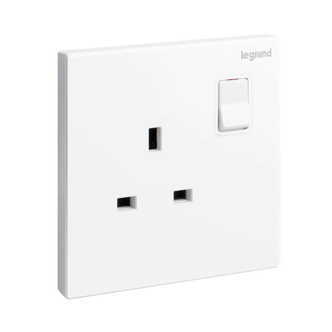 Legrand Galion 1 Gang 13A British Standard Switched Single Pole Socket Outlet with Power Indicator 282480