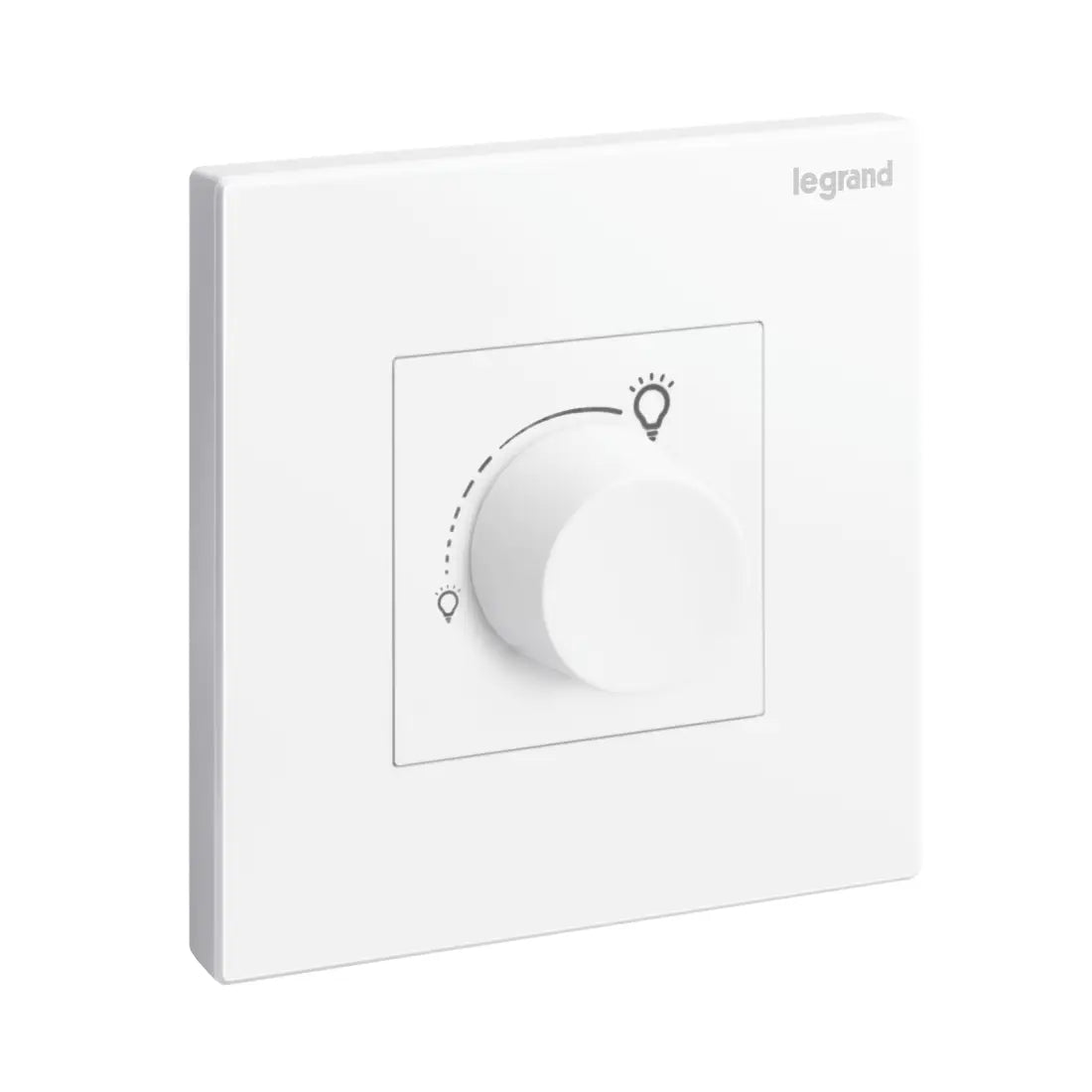 Legrand Galion 1 Gang 5 to 300 Watts Incandescent or 5 to 75 Watts LED Rotary Dimmer 100-240 Volts 50/60Hz 282419