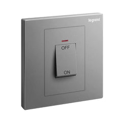 Legrand Galion 1 Gang Double Pole 45A Switch with Red Power Indicator 282426 - Slide 5