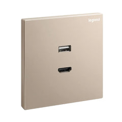 Legrand Galion 1 Gang HDMI Socket Outlet with Type A USB Data Socket Transfer 282448 - Slide 3
