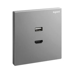 Legrand Galion 1 Gang HDMI Socket Outlet with Type A USB Data Socket Transfer 282448 - Slide 5