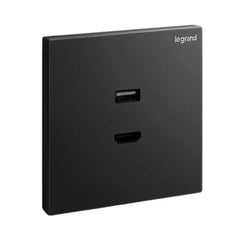 Legrand Galion 1 Gang HDMI Socket Outlet with Type A USB Data Socket Transfer 282448 - Slide 2