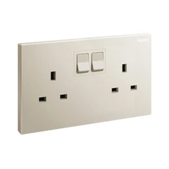 Legrand Galion 2 Gang 13A BS Switched Single Pole Socket Outlet With Power Indicator 282481 - Slide 4