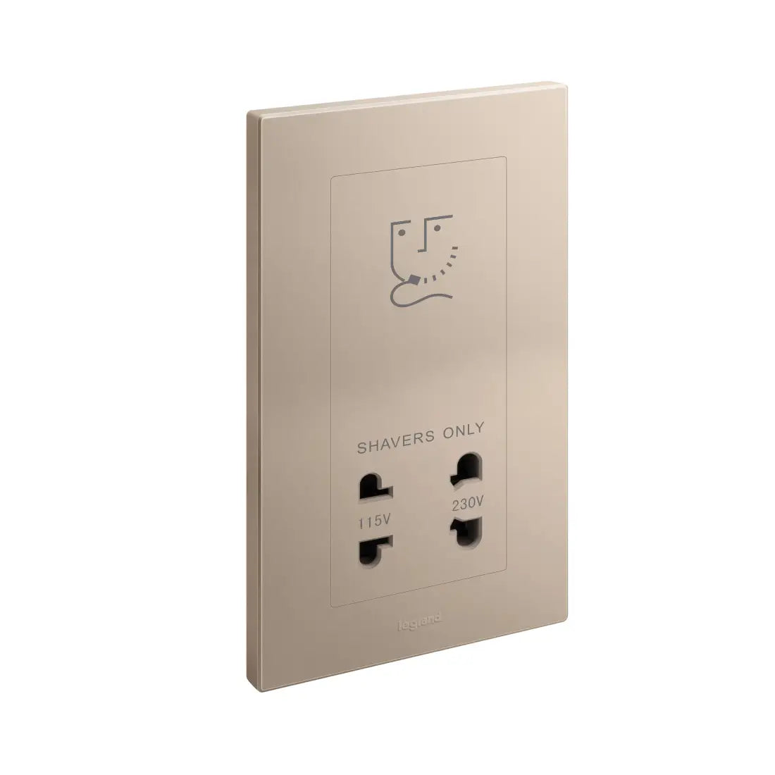 Legrand Galion 2 Gangs Shaver Socket Outlet 2 Outputs 110 and 230 Volts 282439