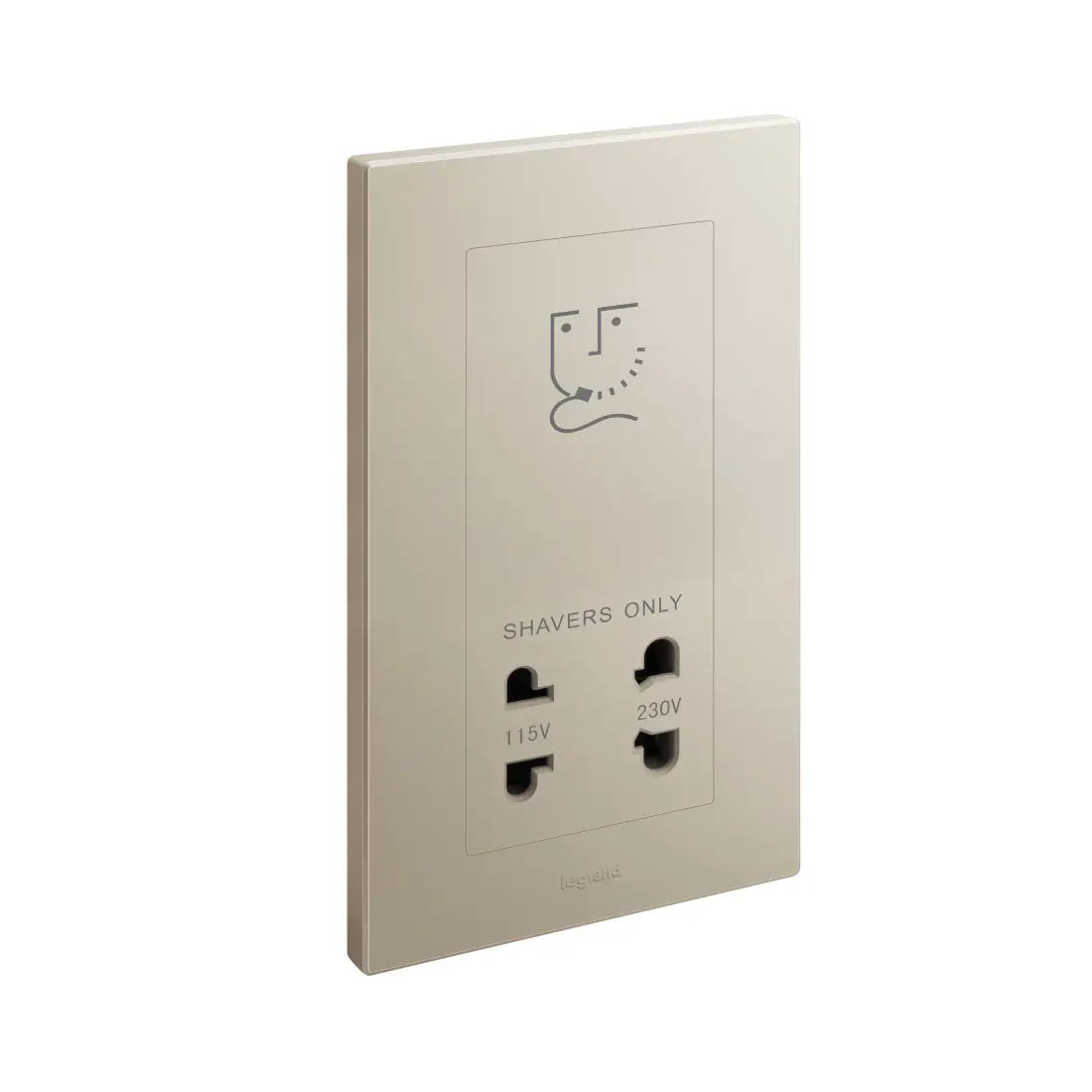 Legrand Galion 2 Gangs Shaver Socket Outlet 2 Outputs 110 and 230 Volts 282439