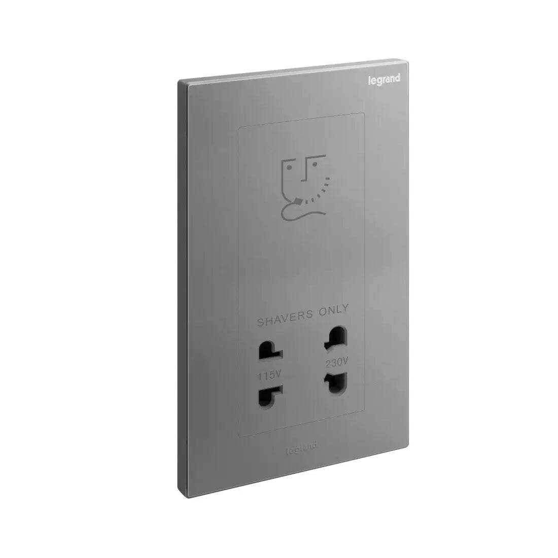 Legrand Galion 2 Gangs Shaver Socket Outlet 2 Outputs 110 and 230 Volts 282439