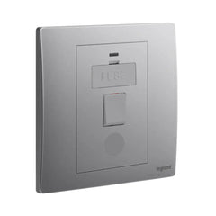 Legrand Mallia Senses 1 Gang 13A Switched Fused Connection Unit with LED Power Indicator and Cord Outlet 281142 - Slide 3