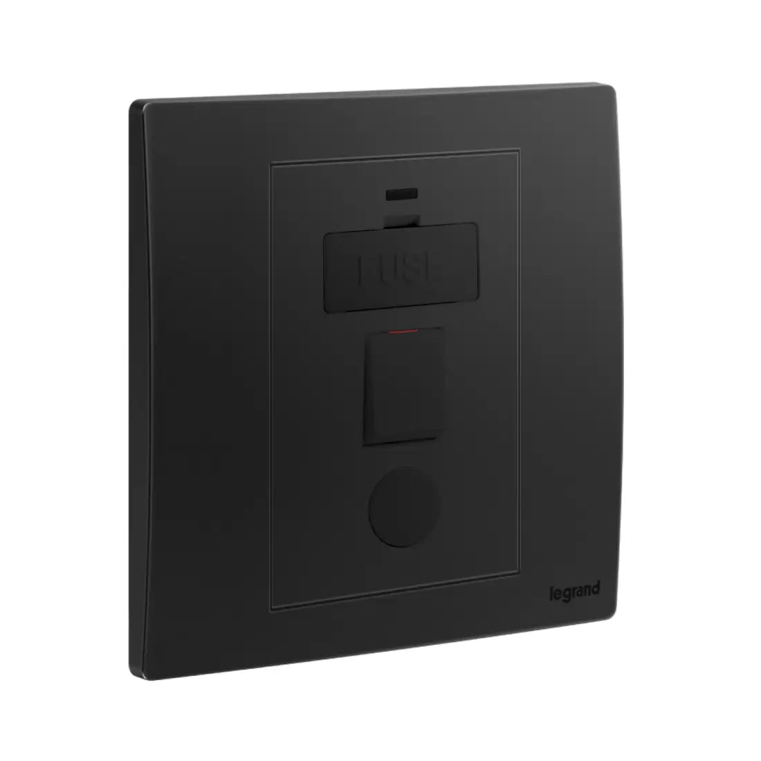 Legrand Mallia Senses 1 Gang 13A Switched Fused Connection Unit with LED Power Indicator and Cord Outlet 281142