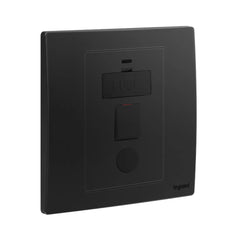 Legrand Mallia Senses 1 Gang 13A Switched Fused Connection Unit with LED Power Indicator and Cord Outlet 281142 - Slide 2