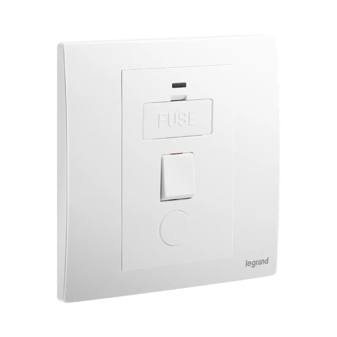 Legrand Mallia Senses 1 Gang 13A Switched Fused Connection Unit with LED Power Indicator and Cord Outlet 281142
