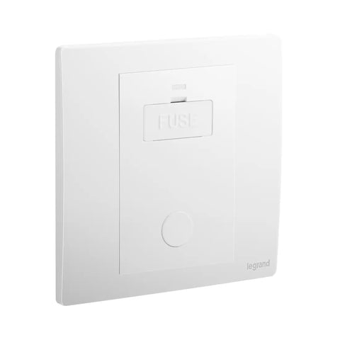 Legrand Mallia Senses 1 Gang 13A Unswitched Fused Connection Unit with Cord Outlet 281140