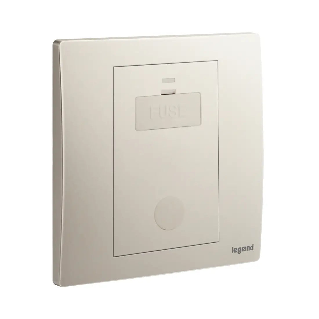 Legrand Mallia Senses 1 Gang 13A Unswitched Fused Connection Unit with LED Power Indicator and Cord Outlet 281149