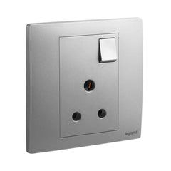 Legrand Mallia Senses 1 Gang 5A British Standard Switched Socket Outlet 281132 - Slide 3
