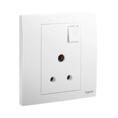 Legrand Mallia Senses 1 Gang 5A British Standard Switched Socket Outlet 281132 - Slide 1