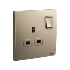 Legrand Mallia Senses 1 Gang BS 13A Switched Socket Outlet Double Pole 281116 - Slide 4