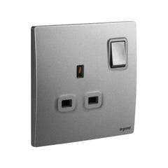 Legrand Mallia Senses 1 Gang BS 13A Switched Socket Outlet Double Pole 281116 - Slide 3