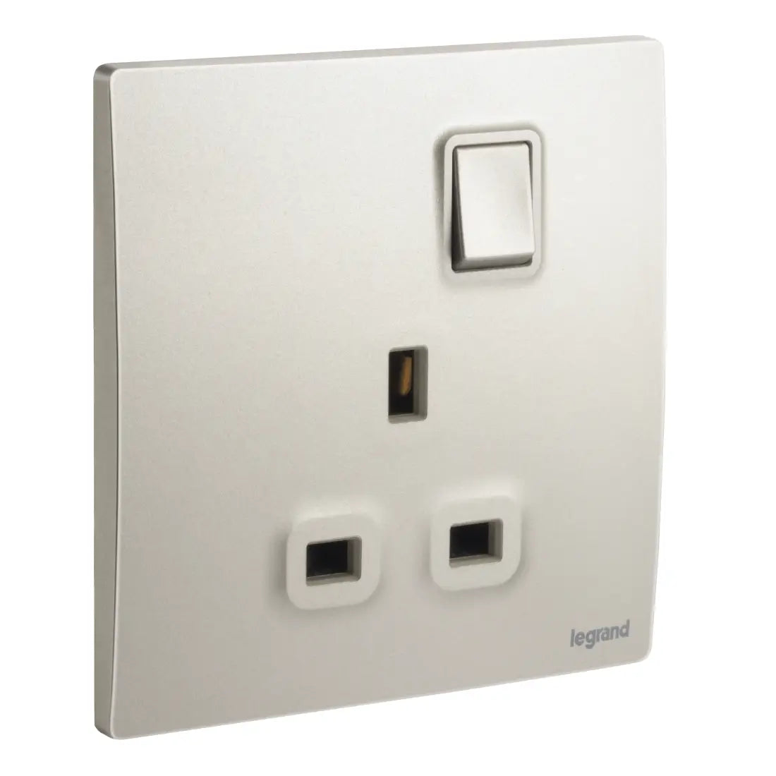 Legrand Mallia Senses 1 Gang BS Switched Socket Outlet Single Pole 13A 281111