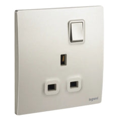 Legrand Mallia Senses 1 Gang BS Switched Socket Outlet Single Pole 13A 281111 - Slide 5