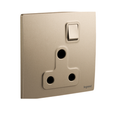 Legrand Mallia Senses 1 Gang BS Switched Socket Outlet 15A 281128 - Slide 4