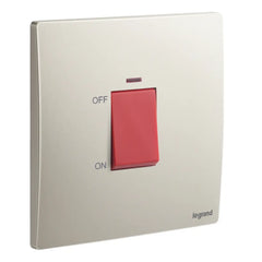 Legrand Mallia Senses 1 Gang Double Pole 45A Switch with Indicator 281071 - Slide 5