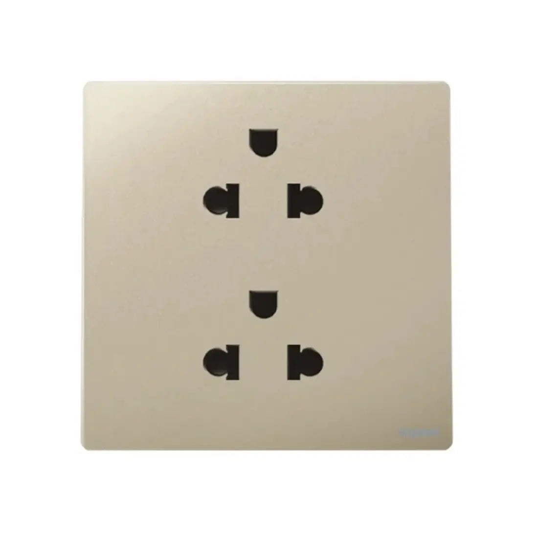 Legrand Mallia Senses 1 Gang EURO/US 16A Socket Outlet 2x2 Poles with Earth 281104