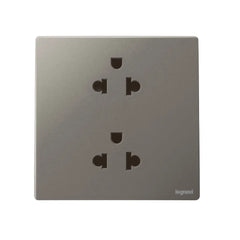 Legrand Mallia Senses 1 Gang EURO/US 16A Socket Outlet 2x2 Poles with Earth 281104 - Slide 3
