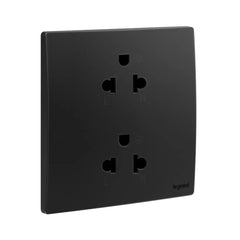 Legrand Mallia Senses 1 Gang EURO/US 16A Socket Outlet 2x2 Poles with Earth 281104 - Slide 2