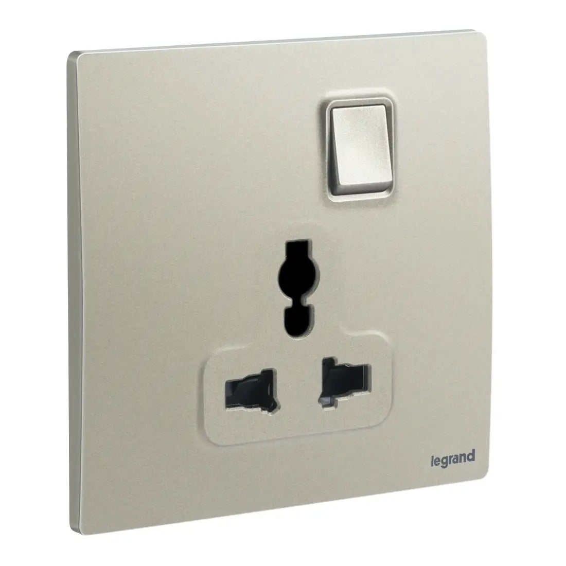 Legrand Mallia Senses 1 Gang Multistandard Switched Socket Outlet 281120