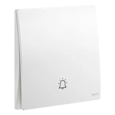 Legrand Mallia Senses 1 Gang Push Button 10A with Bell Marking 281040