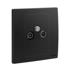 Legrand Mallia Senses 1 Gang TV-R-SAT Socket Outlet 281157 - Slide 2