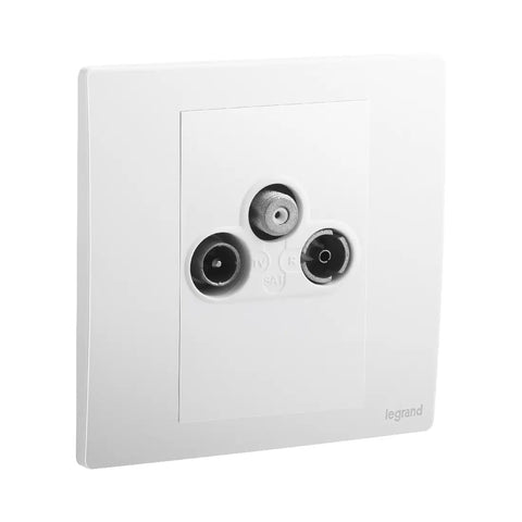 Legrand Mallia Senses 1 Gang TV-R-SAT Socket Outlet 281157
