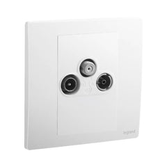 Legrand Mallia Senses 1 Gang TV-R-SAT Socket Outlet 281157 - Slide 1