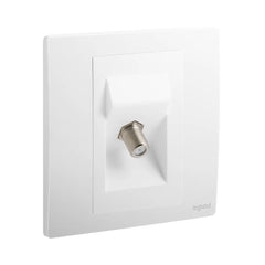 Legrand Mallia Senses 1 Gang "F" Type Terminal TV Socket Outlet 281152 - Slide 1